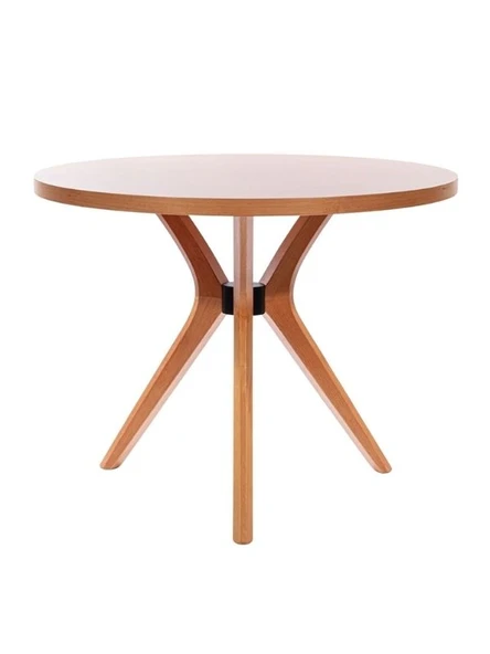 Haven Pergel İskandinav Doğal Ahşap Mutfak Masası 100x100 - Resim 2