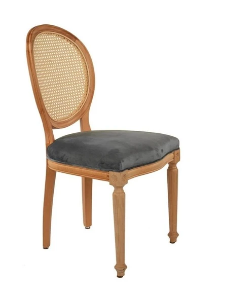 Madalyon Hazeranlı Ahşap Sandalye - Resim 10