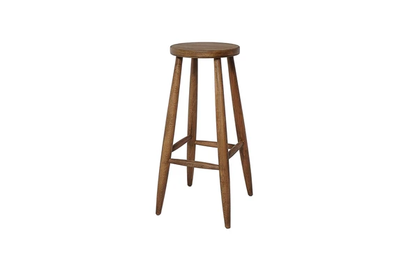 Ashbourne Ahşap Bar Taburesi - Resim 9