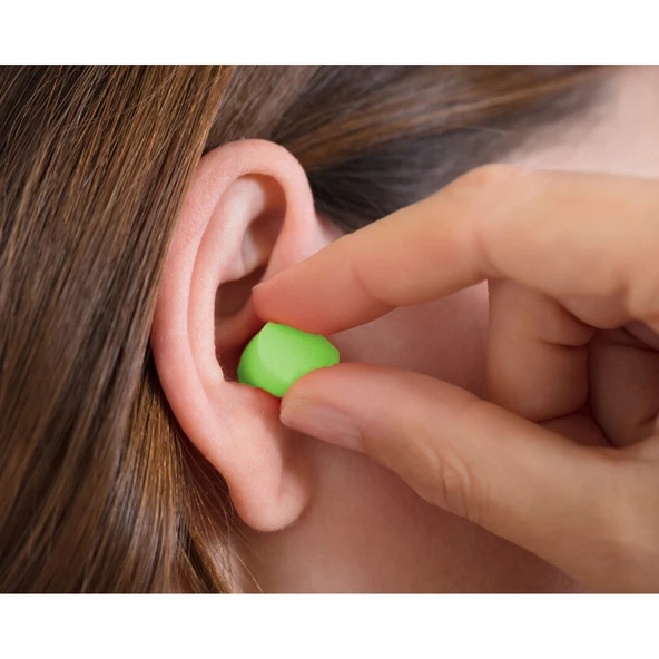 Tek Kullanımlık Kulak Tıkacı (5 Çift) 36 Db Pu Pamuk Tıkaç Gürültü Ses Önleyici Yüzme Su Koruyucu - Resim 6