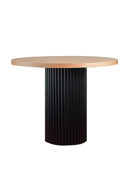 Arya Yuvarlak Ahşap Bohem Masa 110x110 - Resim 11