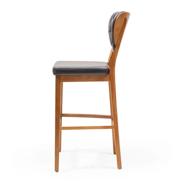 Olivya Ahşap Bar Sandalyesi - Resim 3