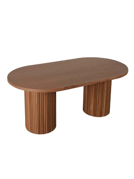 Sierra İskandinav Oval Ahşap Bohem Masa 90x180 - 7