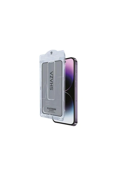 shaza Airglass Privacy Iphone 13 Pro Max/14 Plus Ile Uyumlu Uygulama Aparatlı Hayalet Cam Ekran Koru - 2