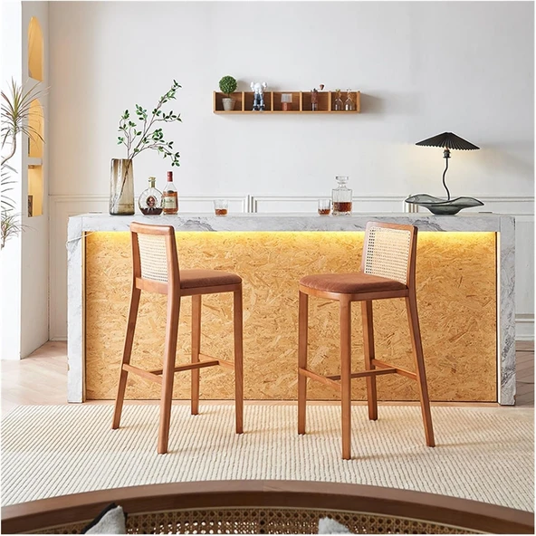 Martha Ceviz Bar Sandalyesi - Resim 5