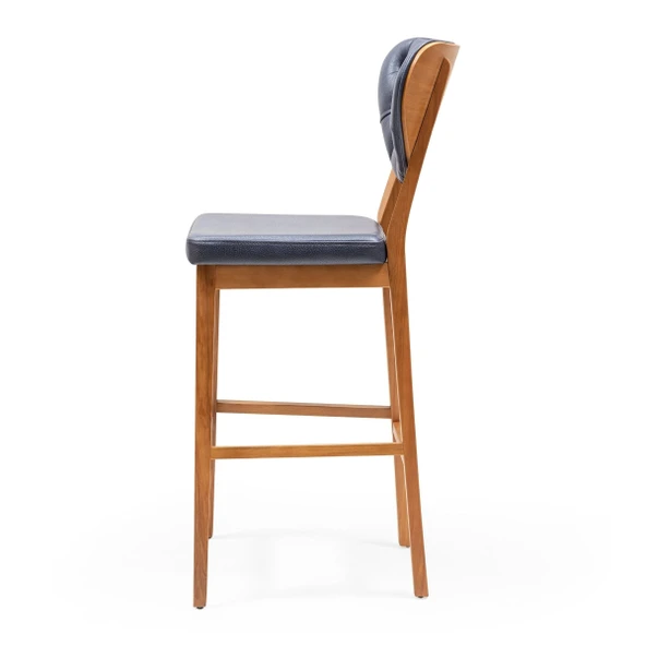 Olivya Ahşap Bar Sandalyesi - Resim 12