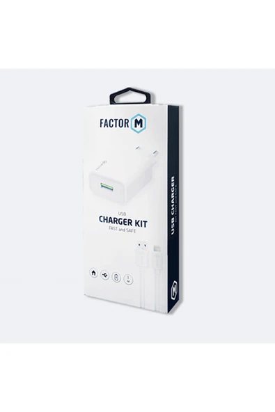 Factor-M Fm-202 Lıghtnıng Usb Ev/Seyahat Şarjı - 1