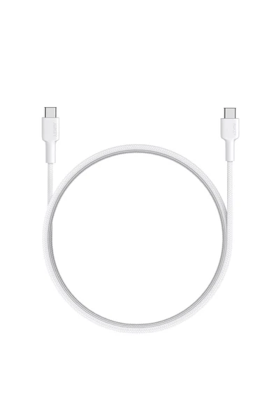 AUKEY Cb-cd45-wh Pd Naylon Örgülü Type-c Type-c Şarj Kablosu 0.9m
