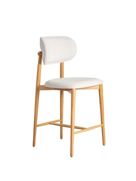 Polo Bohem Ahşap Bar Sandalyesi - Resim 3