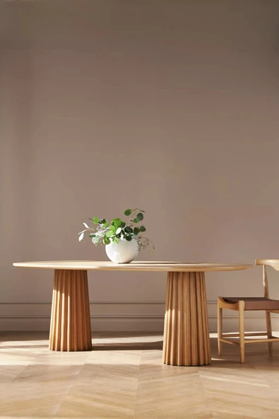 Luzara Bohem Ahşap Yemek Masası 90x180 - 7