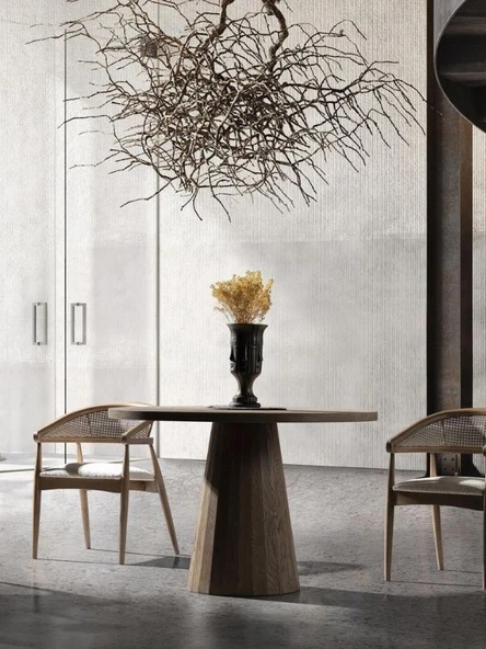 Verona Meşe Ahşap Yemek Masası 100x100 ürün görseli