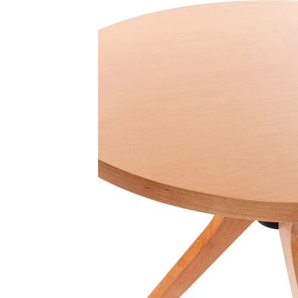 Haven Pergel Natural Ahşap Yemek Masası 90x90 - Resim 8