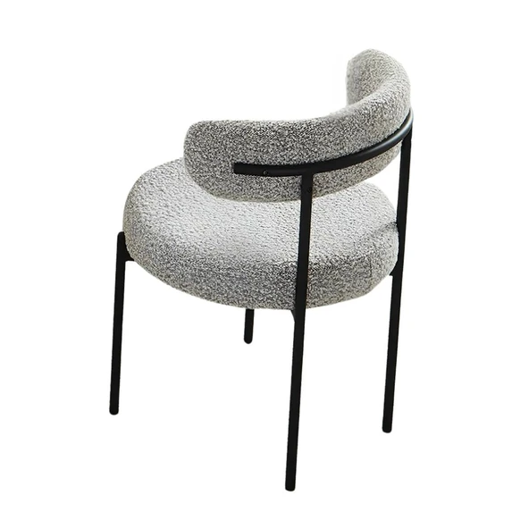 Teddy Sandalye, Siyah Metal - Resim 6