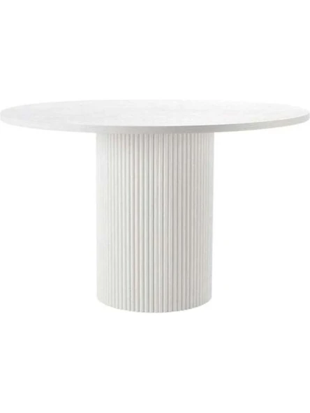 Breeze Yuvarlak Ahşap Bohem Masa 130x130 - Resim 3