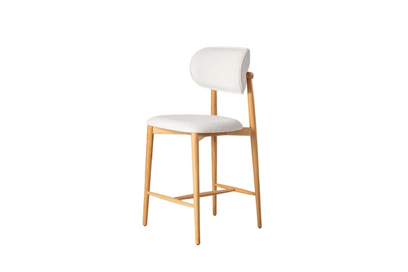 Polo Bohem Ahşap Bar Sandalyesi - Resim 4