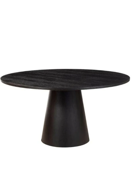 Hemera Ceviz Ahşap Yemek Masası 120x120 - Resim 8