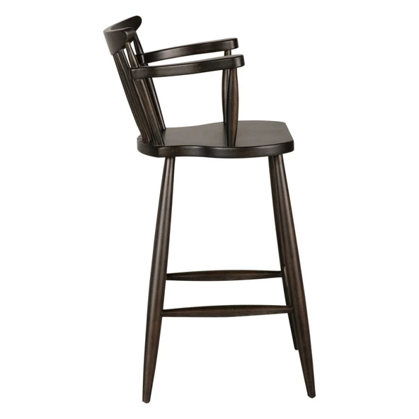 Hudson Ahşap Bar Sandalyesi - Resim 2