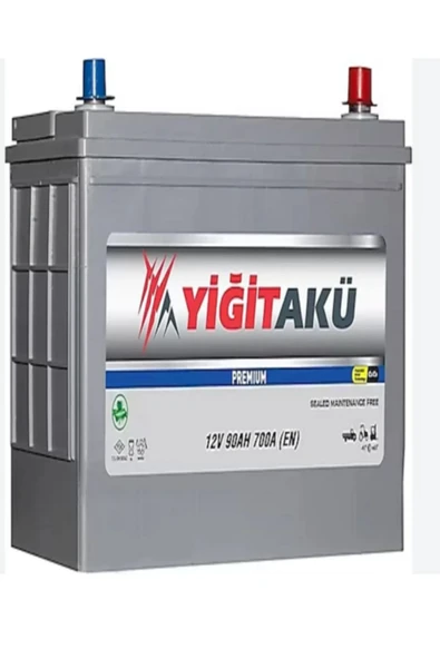 Yiğit 12 V 90 Amper Yiğit Akü . Güncel - Yeni Üretim.!! - 2