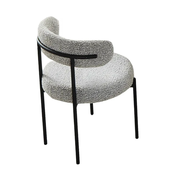 Teddy Sandalye, Siyah Metal - Resim 8