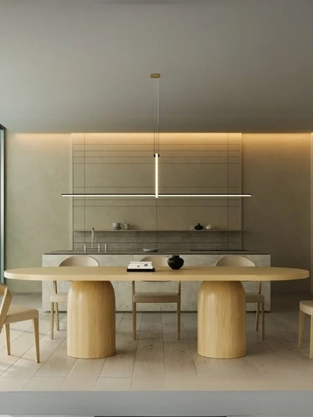 Majestica İtalyan Still Ahşap Yemek Masası 90x200 - Resim 5