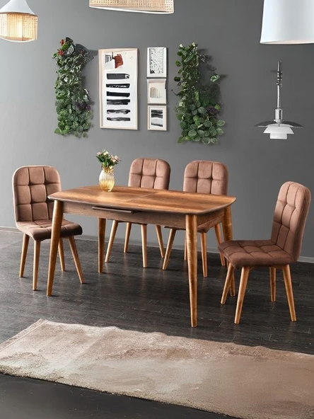 Ludovica Fransız Retro Still Açılır Yemek Masası 90x140 - Resim 8