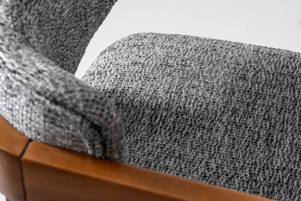 Narvik İskandinav Ahşap Bar Sandalyesi - Resim 8