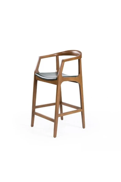Helsinki İskandinav Ahşap Bar Sandalyesi - Resim 5