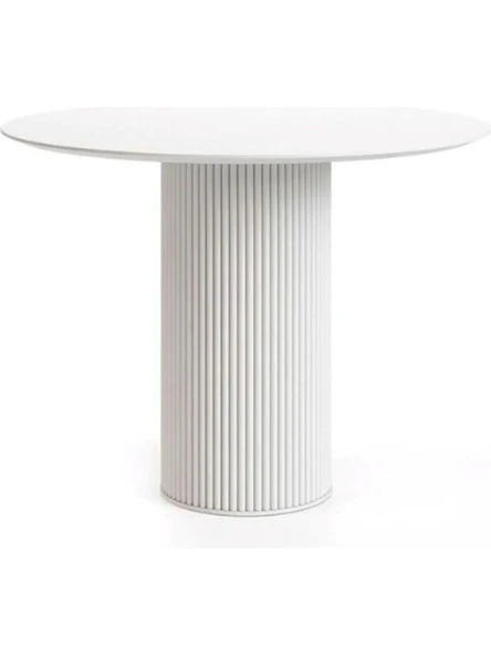 Breeze Yuvarlak Ahşap Bohem Masa 100x100 - Resim 8