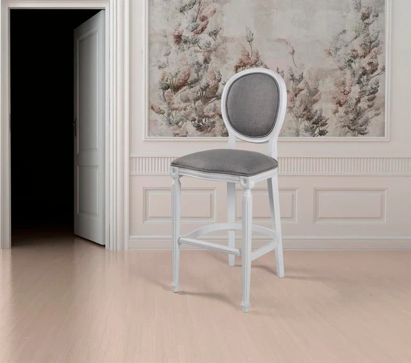 Madalyon Ahşap Bar Sandalyesi - Resim 8