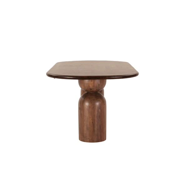 İmperial İtalyan Still Oval Ahşap Yemek Masası 100x210 - Resim 5