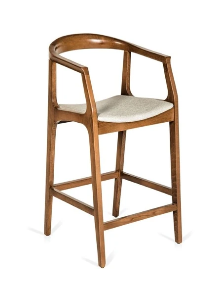 Helsinki Ahşap Bar Sandalyesi - Resim 3