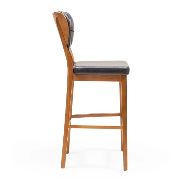Olivya Ahşap Bar Sandalyesi - Resim 9
