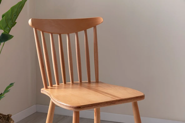 Ashbourne Ahşap Bar Sandalyesi - Resim 11