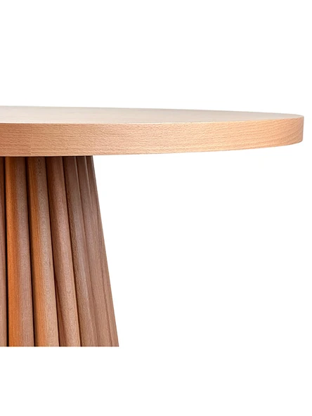 Acantus Natural Ahşap Yemek Masası 110x110 - Resim 3