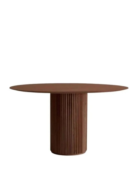 Breeze Yuvarlak Ahşap Bohem Masa 130x130 - Resim 10