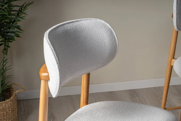 Polo Bohem Ahşap Bar Sandalyesi - Resim 8