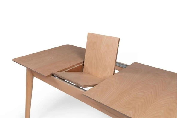 Ludovica Fransız Retro Still Açılır Ceviz Yemek Masası 90x170 - Resim 9