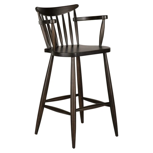 Hudson Ahşap Bar Sandalyesi - Resim 4