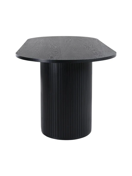 Zeno Oval Ahşap Bohem Yemek Masası 90x180 - Resim 12