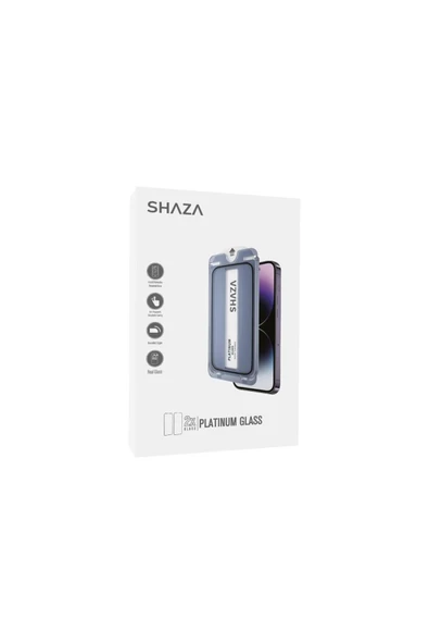 shaza Airglass Iphone 15 Plus Ile Uyumlu Uygulama Aparatlı Cam Ekran Koruyucu 2 Adet