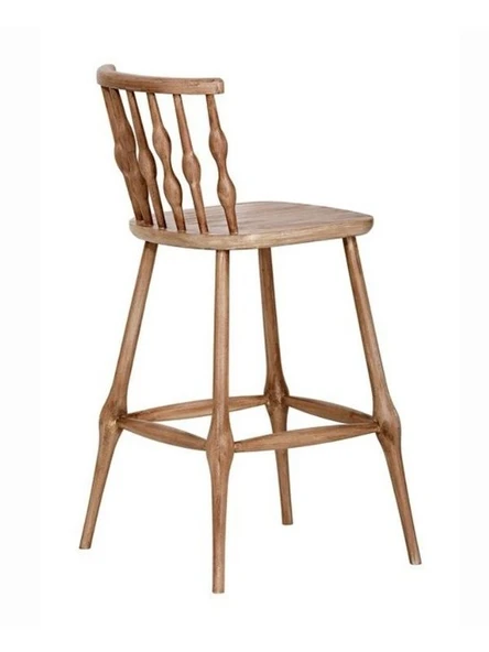 Natura Retro Ahşap Bar Sandalyesi - Resim 12