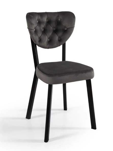 Olivya Metal Sandalye, Kapitoneli - Resim 3