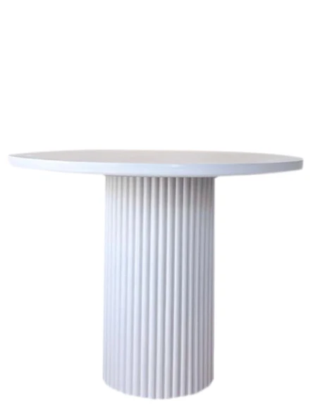 Arya Yuvarlak Ahşap Bohem Masa 130x130 - Resim 4