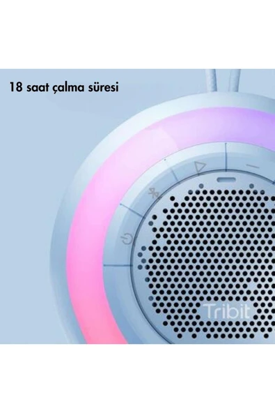 Tribit Aquaease Ipx7 Su Geçirmez, 18 Saat Oynatma Süresi Dahili Mikrofon Işıklı Hoparlör Mavi - 4
