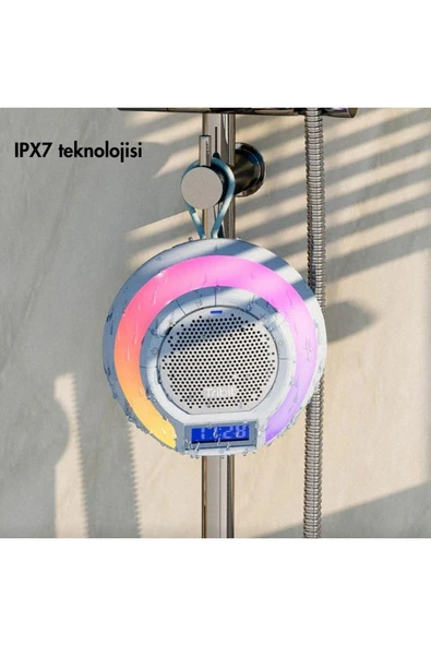 Tribit Aquaease Ipx7 Su Geçirmez, 18 Saat Oynatma Süresi Dahili Mikrofon Işıklı Hoparlör Mavi - 5