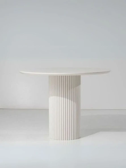 Breeze Yuvarlak Ahşap Bohem Masa 90x90 - Resim 2