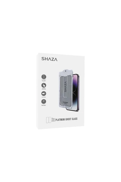 shaza Airglass Privacy Iphone 13 Pro Max/14 Plus Ile Uyumlu Uygulama Aparatlı Hayalet Cam Ekran Koru - 1