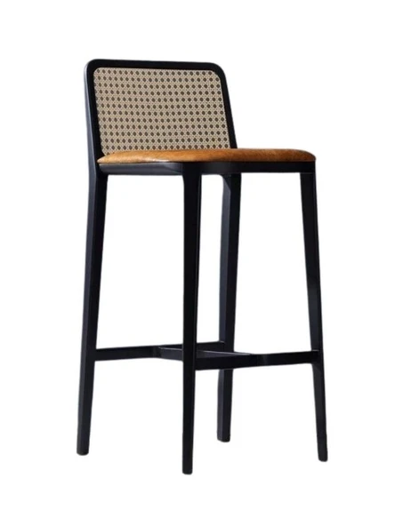 Martha Hazeranlı Ahşap Bar Sandalyesi ürün görseli