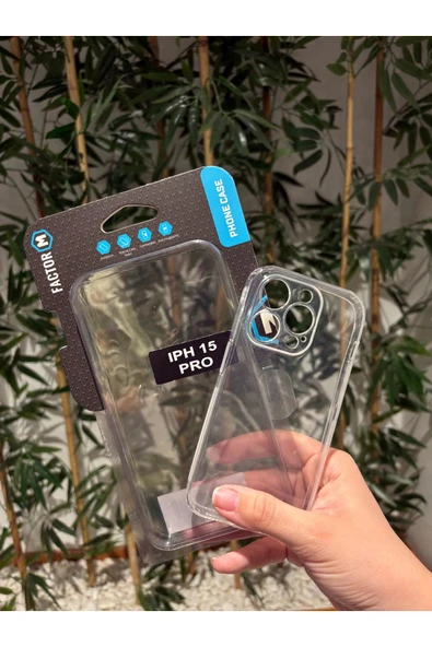 Factor-M Iphone 15 PRO Şeffaf İnce Kılıf