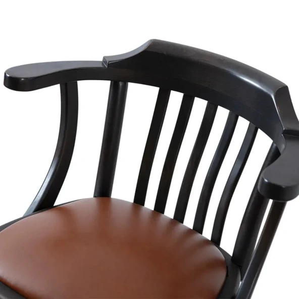 Arven Döner Ahşap Bar Sandalyesi - Resim 10